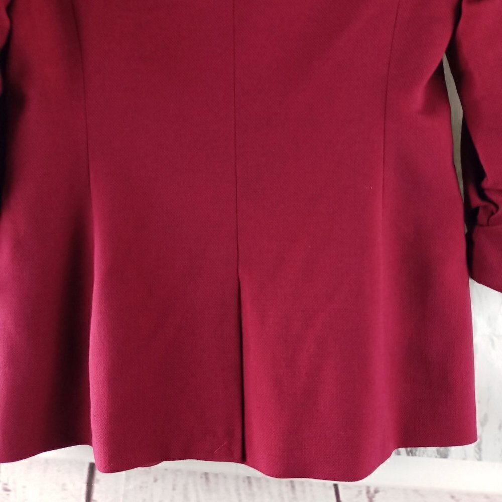The Limited Womens Size S Red Birdseye 1 Button Suit Blazer - Picture 7 of 13